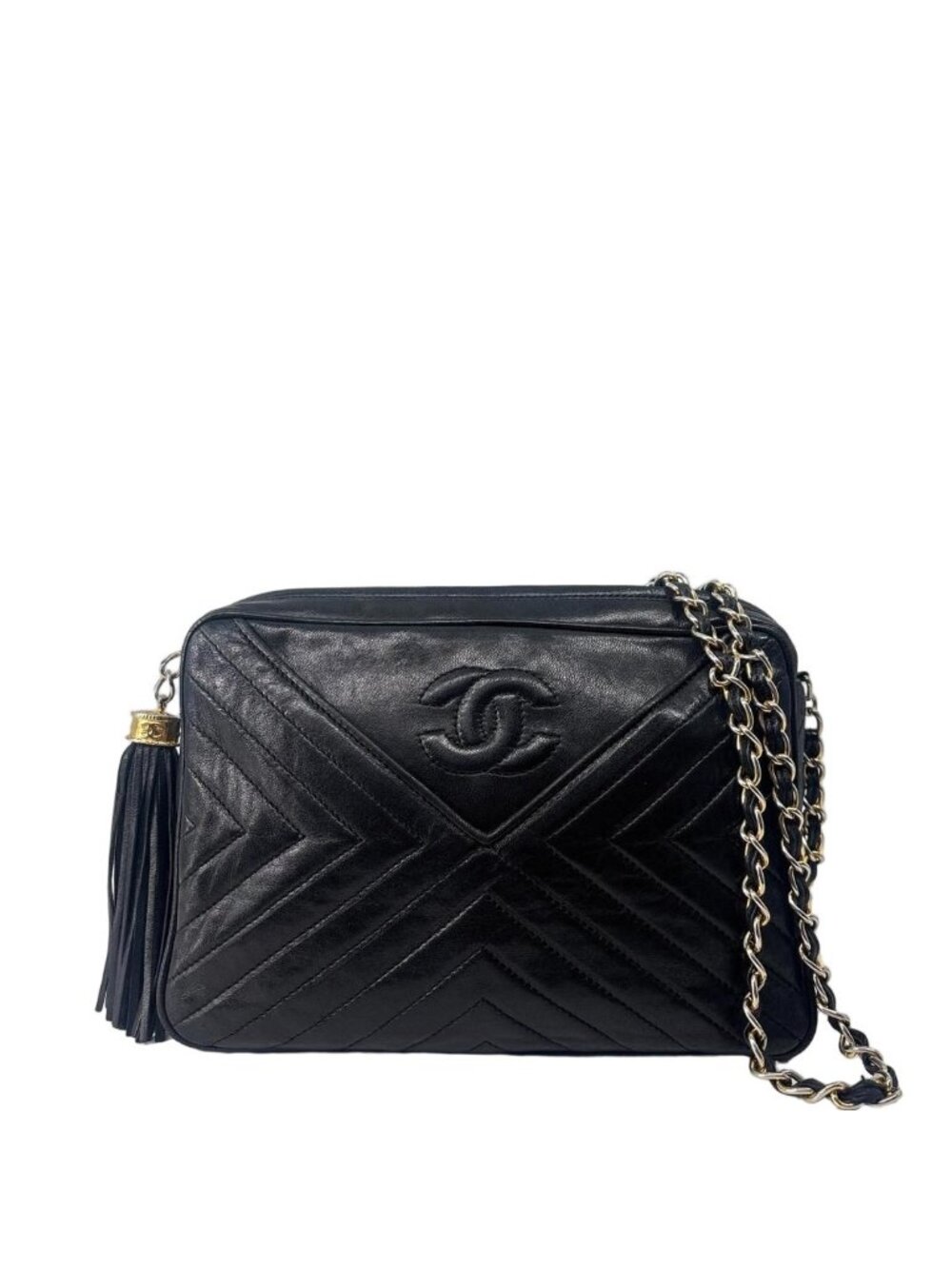Chanel Quilted Shoulder Bag Black